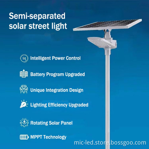 All-in-One Waterproof Solar Street Light IP66 30w/50w/100w for Outdoor Use